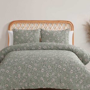 Botanical Embossed Print Duvet Cover Set