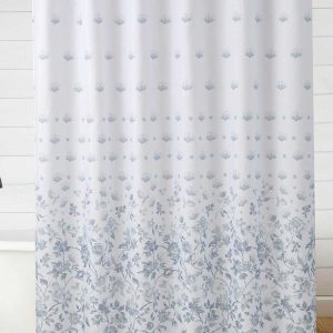Jalina Blue Shower Curtain Set