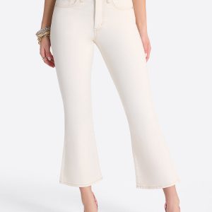 Charmed Ankle Flare in Ecru