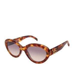 Round Cat Eye Sunglasses in Tortoise