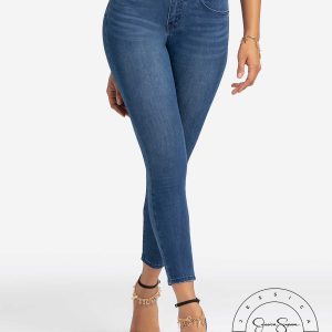 Jessica Simpson 2.0 Debbie High Rise Skinny Jeans in Brook