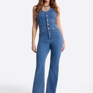 Flare Jumpsuit in Whispered