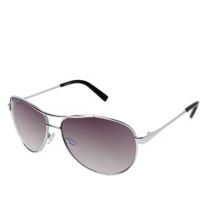 Iconic Aviator Pilot Sunglasses with Bifocal Readers in Silver