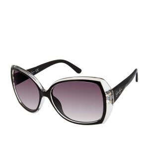 Oversized Butterfly Sunglasses with Bifocal Readers in Black