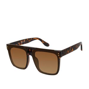 Oversized Square Sunglasses in Tortoise
