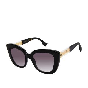 Glamorous Cat Eye Sunglasses in Black & Clear