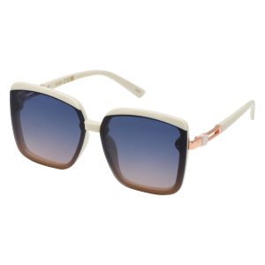 Oversized Fashionable Square Sunglasses in Cream