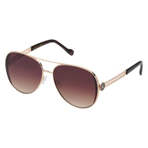 Stylish Metal Aviator Sunglasses in Gold & Tortoise