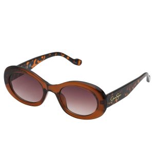 Iconic Vintage Oval Sunglasses in Brown & Tortoise