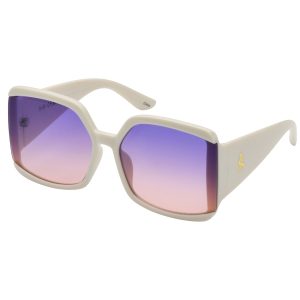 Stylish Square Sunglasses in Cream