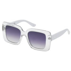 Fashionable Square Sunglasses in Crystal Clear