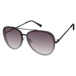 Glam Aviator Pilot Sunglasses in Black Out