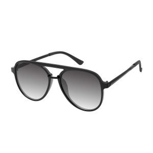 Stylish Aviator Metal Bridge Sunglasses in Black