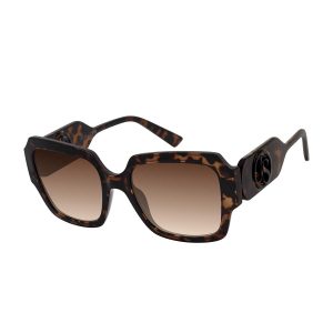 Statement Square Sunglasses in Tortoise