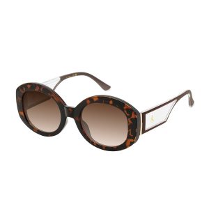 Chic Oval Sunglasses in Tortoise