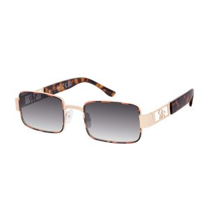 Lux Rectangle Sunglasses in Tortoise Gold