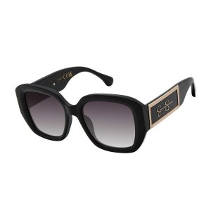 Logo Rectangle Sunglasses in Black