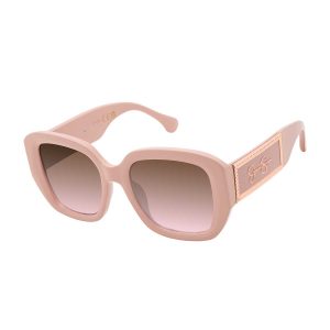Logo Rectangle Sunglasses in Rose