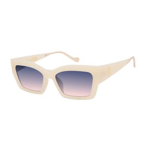 Modern Cat Eye Sunglasses in Ivory