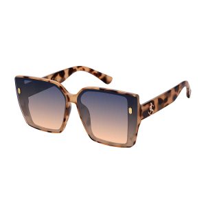 Runway-Ready Square Sunglasses in Oatmeal
