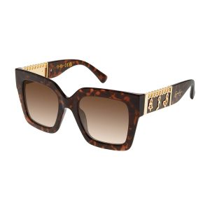 Charm Luxe Square Sunglasses in Tortoise