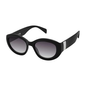Midnight Muse Oval Sunglasses in Black
