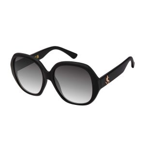 Polished Round Sunglasses in Black
