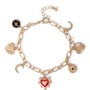 Gold Assorted Charm Bracelet