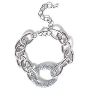 Bold Silver Link Bracelet
