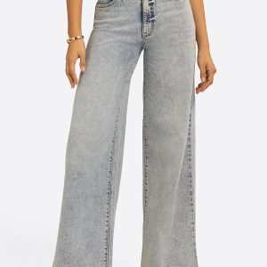 JS Jessica Simpson Memphis High Rise Wide Leg Jean in Crush