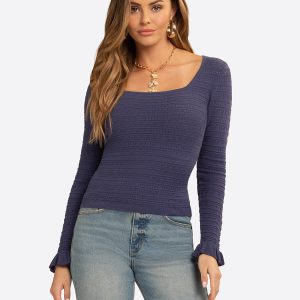 JS Jessica Simpson Luka Top in Deep Cobalt
