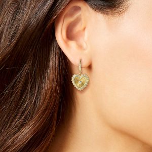 Heart Drop Earrings