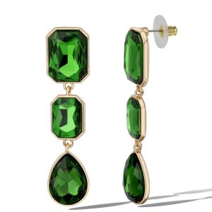Emerald Green Drop Earrings