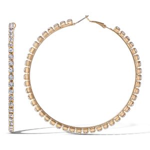Crystal Hoop Earring