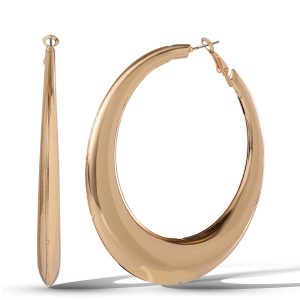 Gold Plated Round Hoop Earring