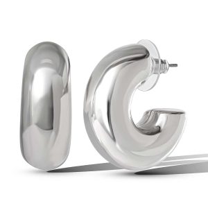 Silver Hoop Earrings