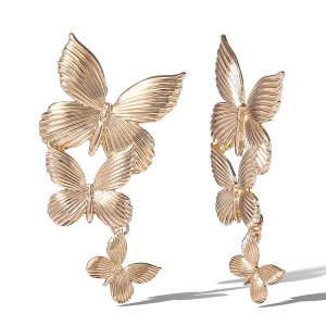Cascading Butterfly Statement Earrings