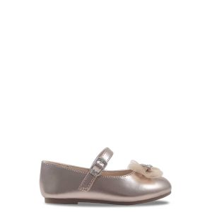 Toddler Amy Bow Ballet Flat in Champagne