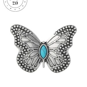 Jessica Simpson 2.0 Butterfly Turquoise Brooch