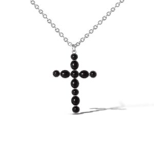 Black Cross Necklace