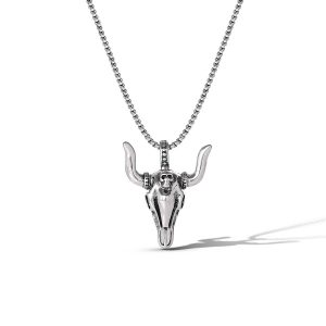 Bull Pendant Necklace