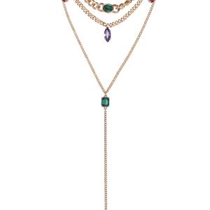 Layered Gemstone Necklace