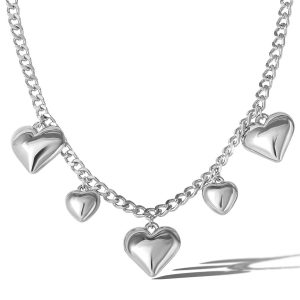 5 Heart Necklace