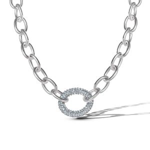 Overized Link Pendant Necklace