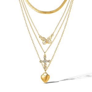 Multi-Layer Charm Necklace Set