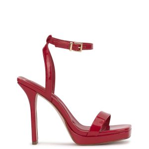 Adonia High Heel in Red Muse