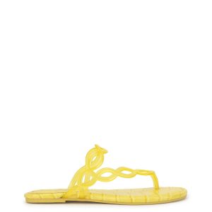 Aloni Sandal in Bright Yellow