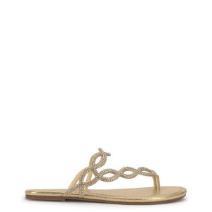 Aloni Sandal in Gold