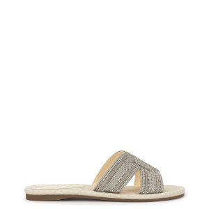 Blesyn Flat Sandal in Cream