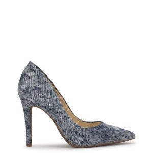 Cassani Pump in Shadow Blue